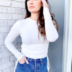 Side tie tee